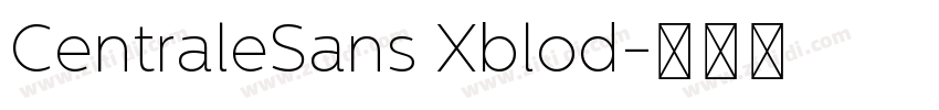 CentraleSans Xblod字体转换
